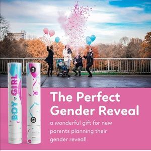 *2 boy* Gender Reveal Confetti Cannons